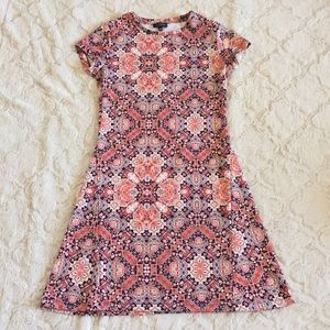 The Limited Patterned Short Sleeve Dress * Size XS